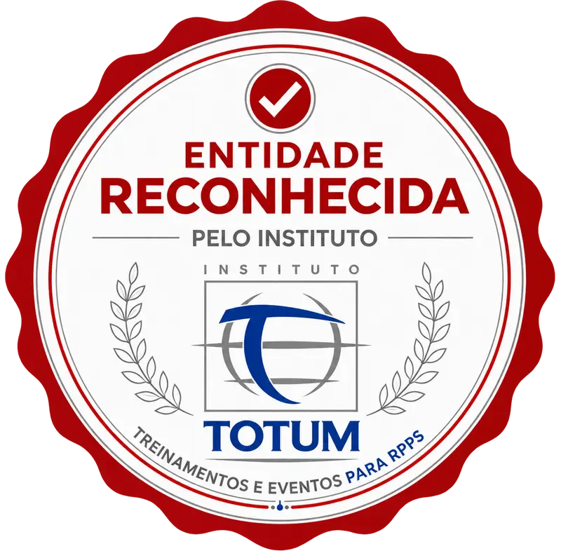 Selo Entidade Reconhecida pelo Instituto Totum — Treinamentos e Eventos para RPPS